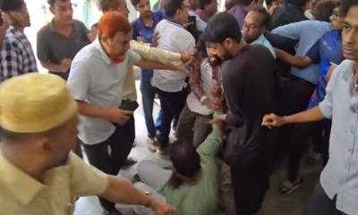 পোষ্য কোটা বাতিলের দাবিতে উত্তাল রাবি, শিক্ষক-শিক্ষার্থীদের ধস্তাধস্তি